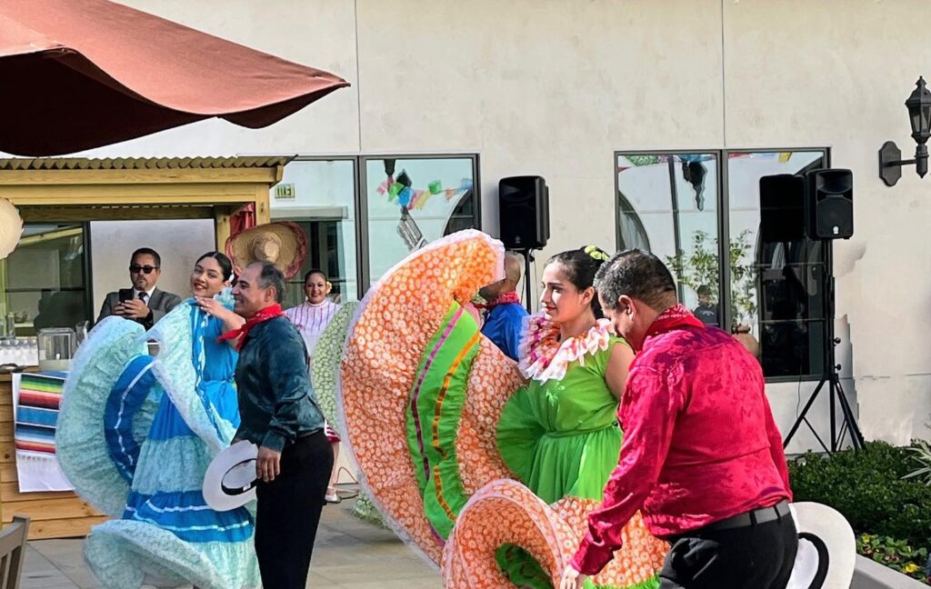 Cinco de Mayo Residents and guests at the Cinco de Mayo event.
