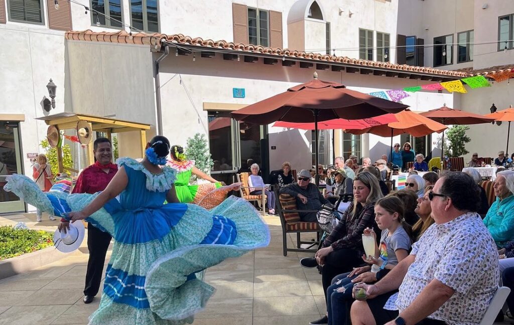Cinco de Mayo 2 Residents and guests at the Cinco de Mayo event.