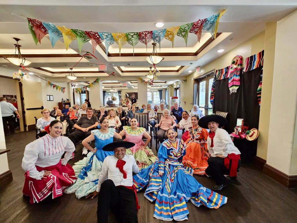 Cinco de Mayo 7 Residents and guests at the Cinco de Mayo event.