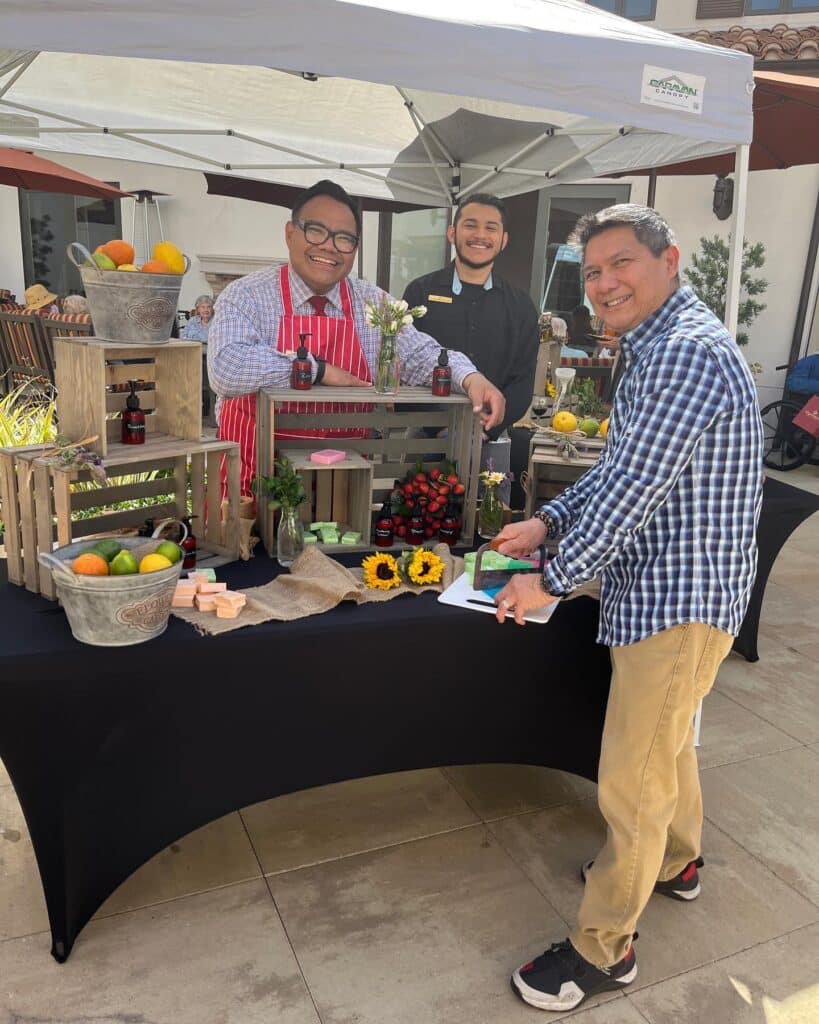 Farmers Market 1 Residents and guests at the Farmer's Market Event.